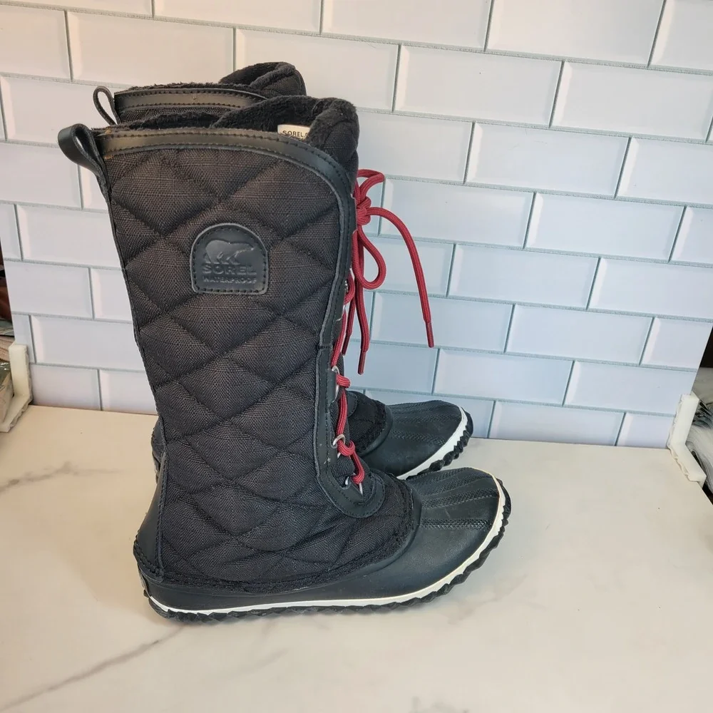 Sorel Out N About US 7 EU 38 Tall Quilted Lined Boots Waterproof Winter
